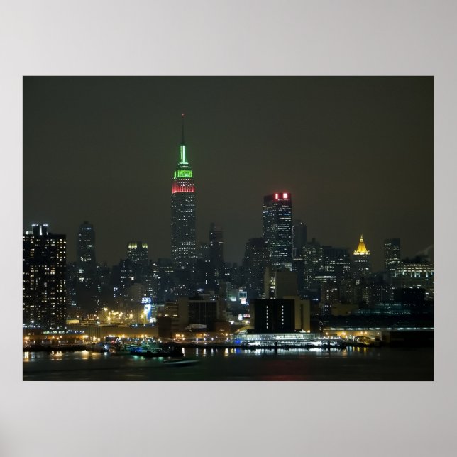 Póster Skyline de Nueva York (Frente)