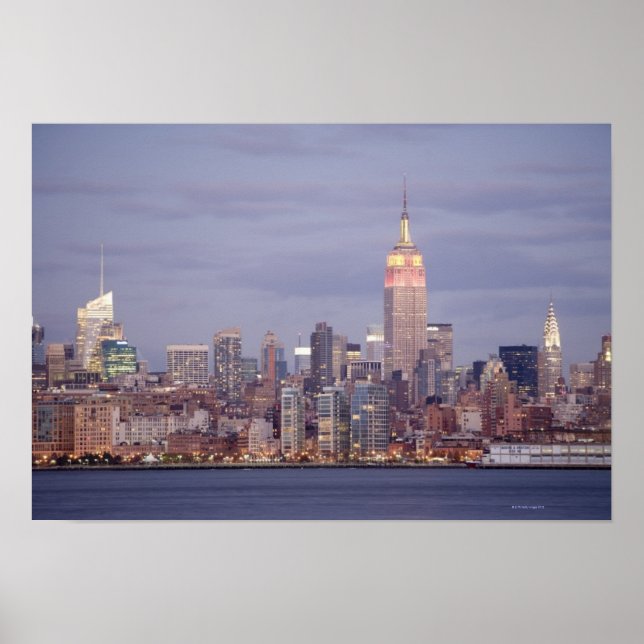 Póster Skyline de Nueva York (Frente)