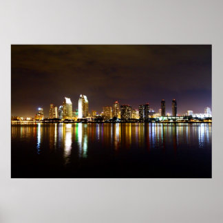 Póster Skyline de San Diego