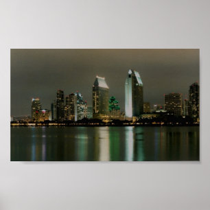 Póster Skyline de San Diego