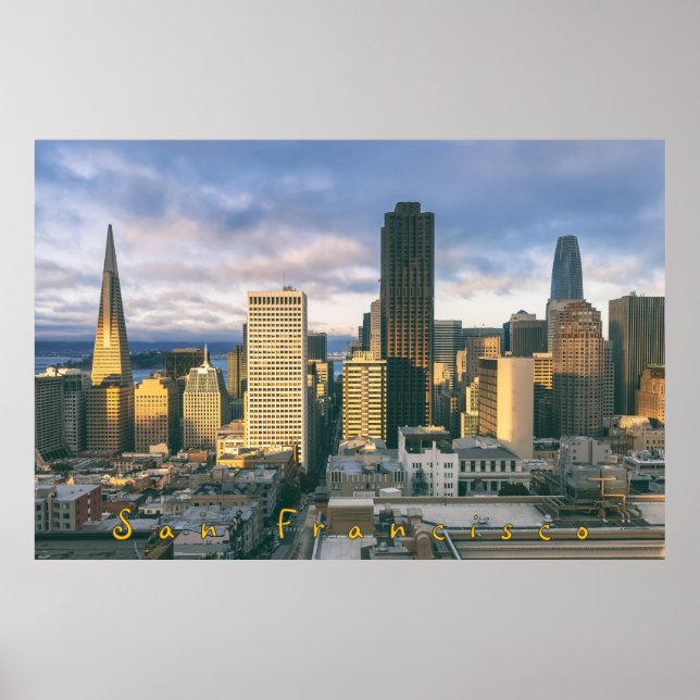 Póster Skyline de San Francisco (Frente)