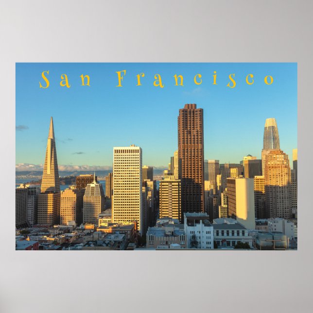 Póster Skyline de San Francisco (Frente)