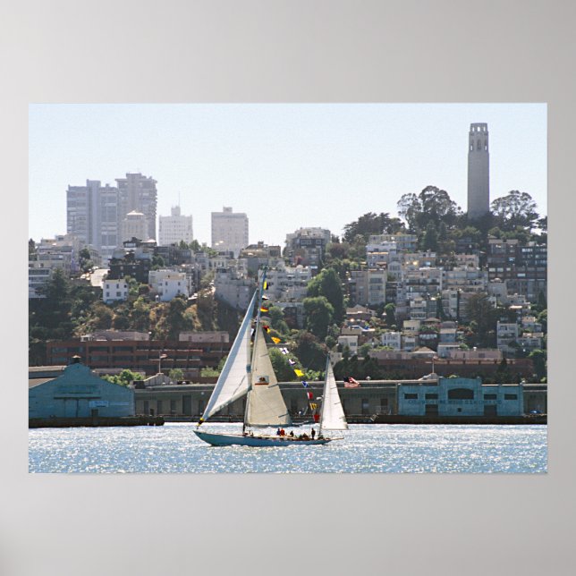 Póster Skyline de San Francisco (Frente)