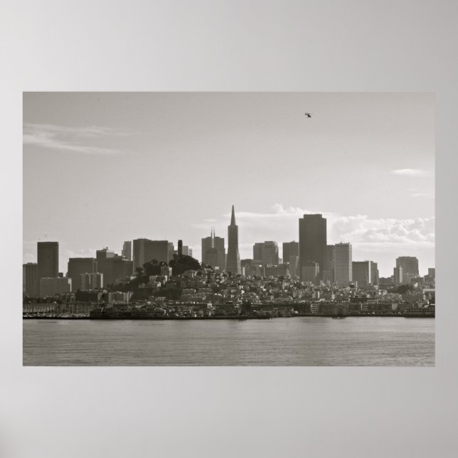 Póster Skyline de San Francisco (Frente)
