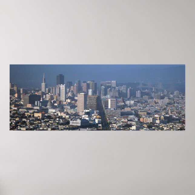Póster Skyline de San Francisco (Frente)