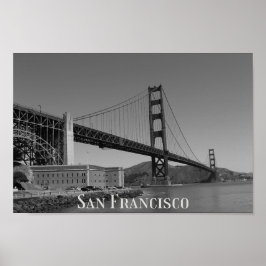 Póster Skyline de San Francisco | Puente Gloden Gate