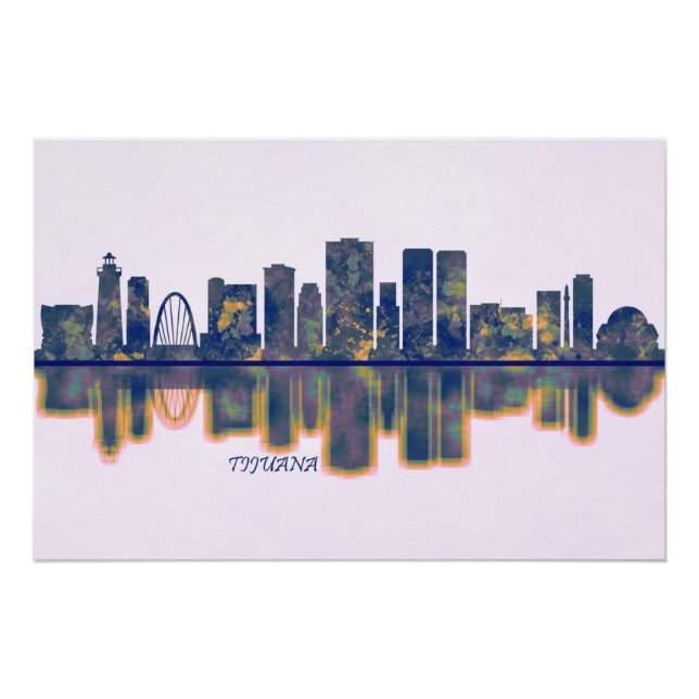 Póster Skyline de Tijuana (Anverso)
