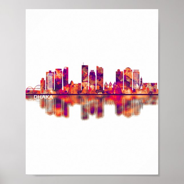 Póster Skyline Dhaka (Frente)