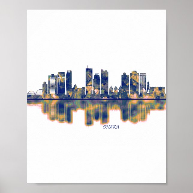 Póster Skyline Dhaka (Frente)