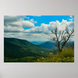 Póster Skyline Drive Blue Ridge Mountains