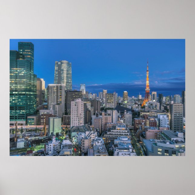 Póster Skyline en el ocaso (Frente)