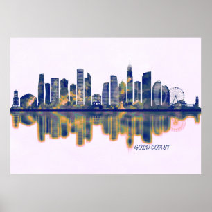 Póster Skyline Gold Coast