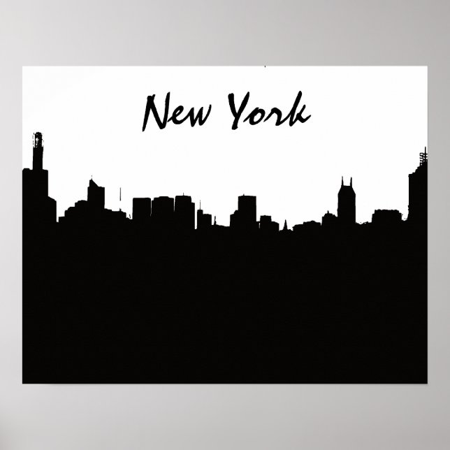 Póster Skyline NYC (Frente)
