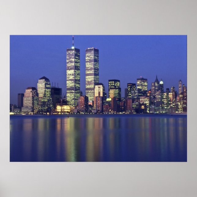 Póster Skyline NYC con World Trade Center (Frente)
