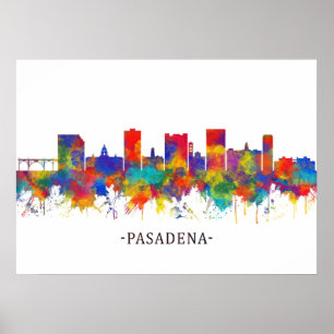 Póster Skyline Pasadena