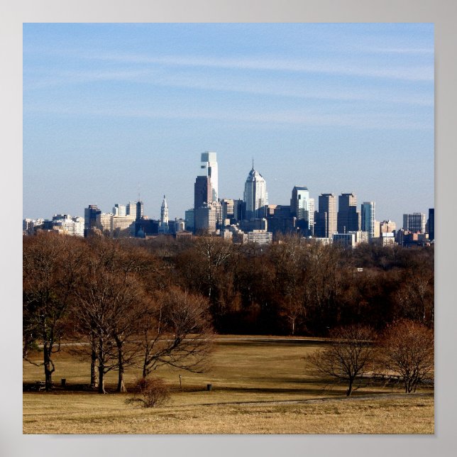 Póster Skyline Philadelphia (Frente)