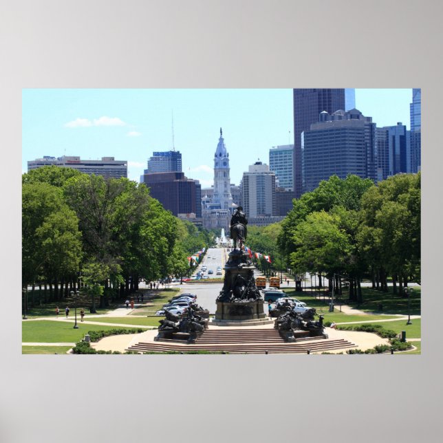 Póster Skyline Philadelphia (Frente)