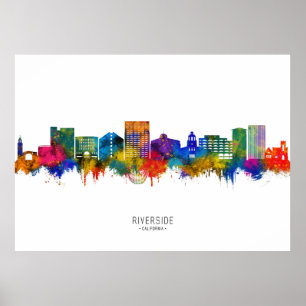 Póster Skyline Riverside California