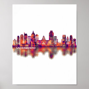 Póster Skyline Sacramento California