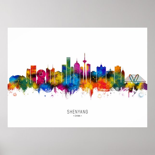 Póster Skyline Shenyang (Frente)