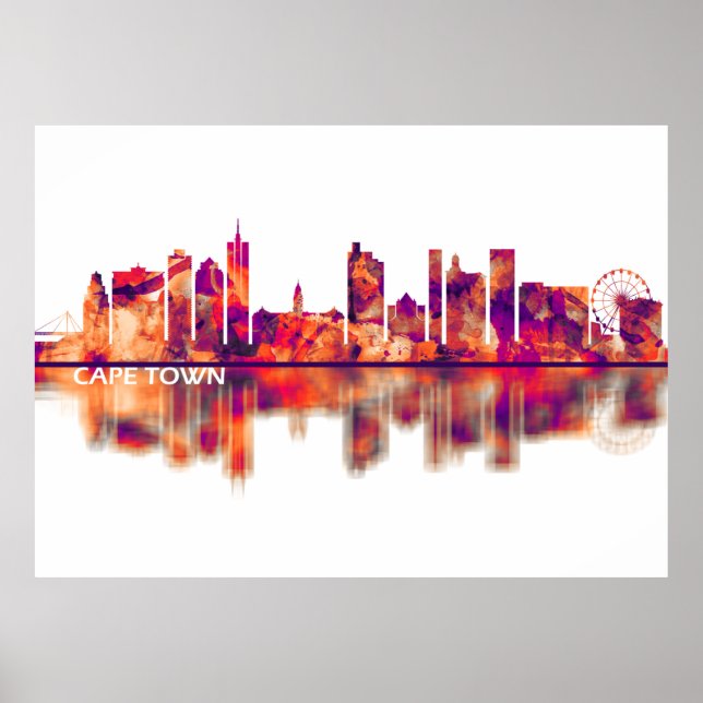 Póster Skyline South Africa (Frente)