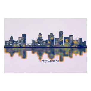 Póster Skyline Springfield