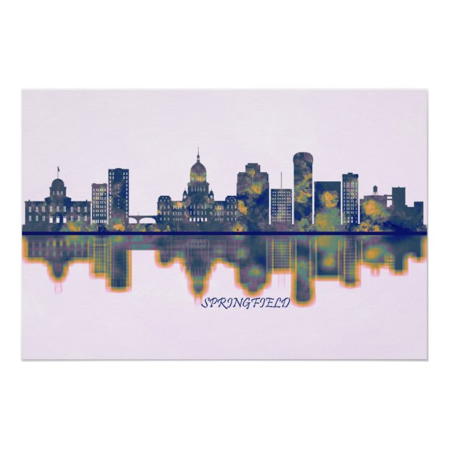 Póster Skyline Springfield (Anverso)