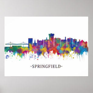 Póster Skyline Springfield Missouri