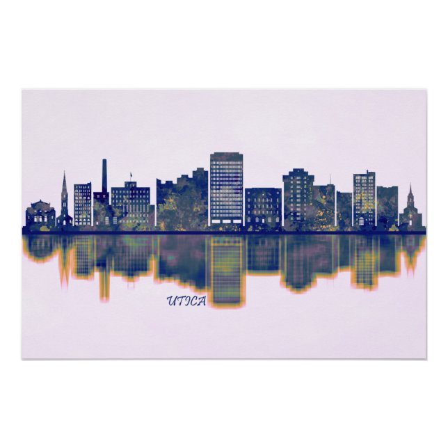 Póster Skyline Utica (Anverso)