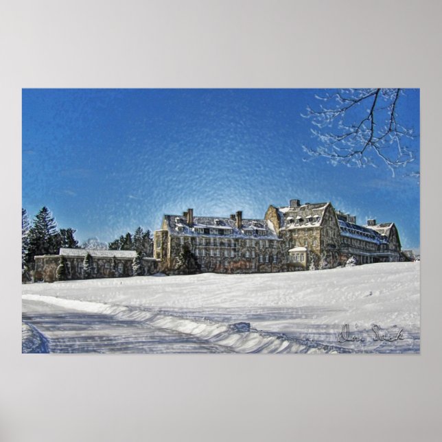 Póster Skytop Lodge Después Del Poster De Nieve (Frente)