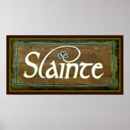 Póster Slainte ~ Para Su Salud Feliz Día De St. Patricks!