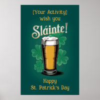 ¡Slàinte! Pinta de cerveza del Día de San Patricio