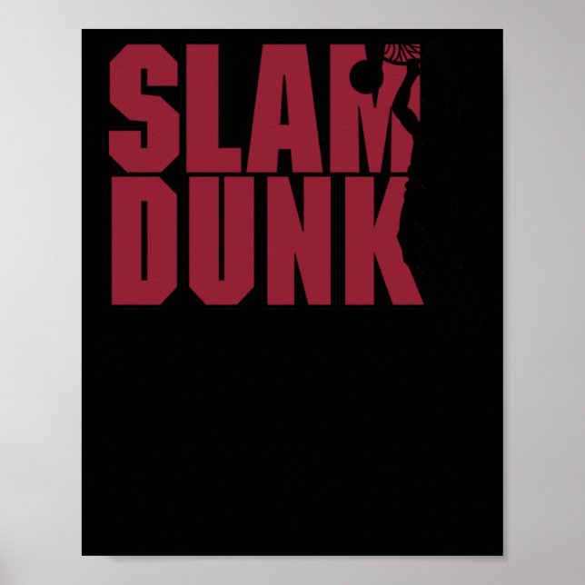 Póster Slam Dunk de Baloncesto (Frente)