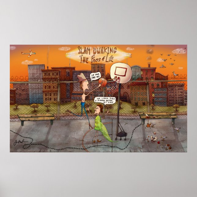 Póster Slam se burla de los hechos del Poster de la vida (Frente)