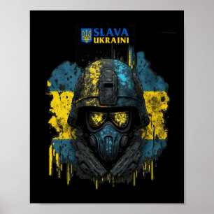 Póster Slava Ukraini - gloria a Ucrania