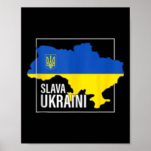 Póster Slava Ukraini Gloria a Ucrania Camiseta Yo Apoyo a