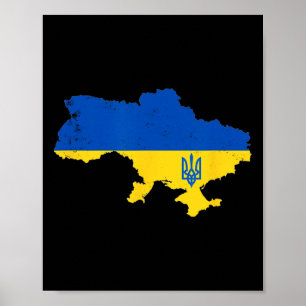 Póster Slava Ukraini Gloria a Ucrania País