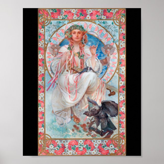 Póster Slavia, Mucha (Frente)