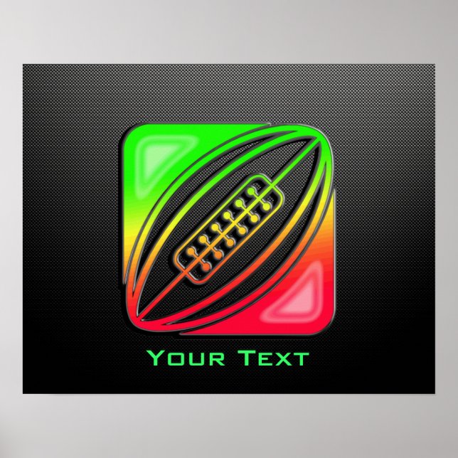 Póster Sleek Rugby (Frente)
