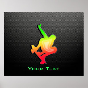 Póster Sleek Skateboarding