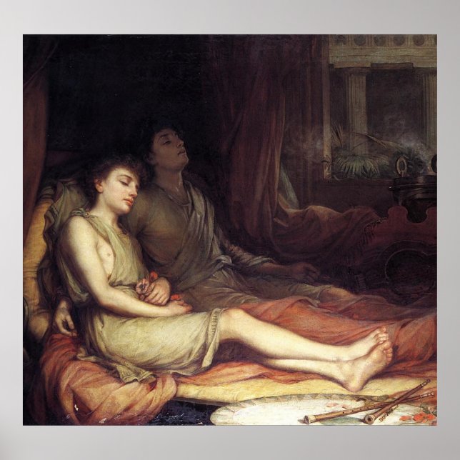 Póster SLeEP AnD HiS HaLF-BRoTHER DeATH , de J Waterhouse (Frente)