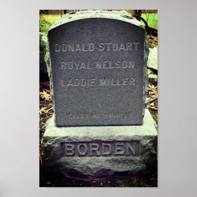 Póster 'Sleeping Awhile' Lizzie Borden Dog Headstone (Frente)