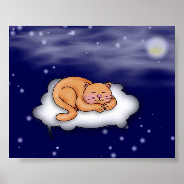 Póster Sleeping Kitty (Frente)