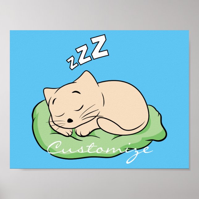 Póster Sleeping Kitty Thunder_Cove (Frente)