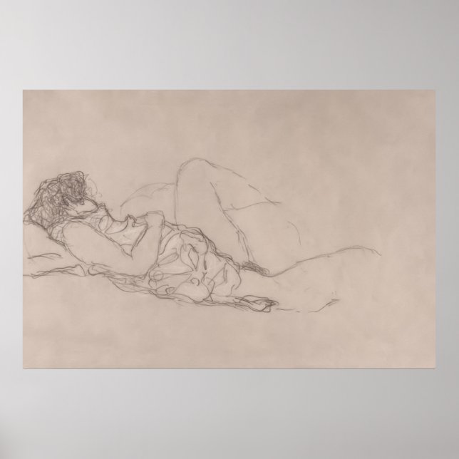 Póster Sleeping Woman (aproximadamente 1916-1917) por Gus (Frente)
