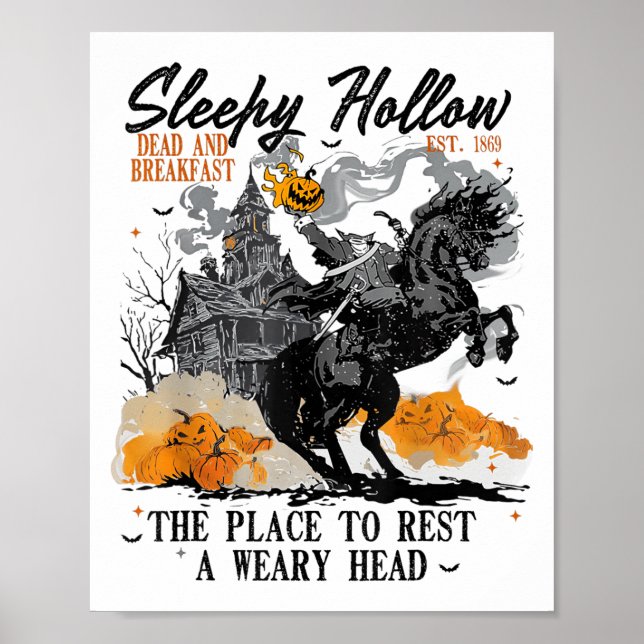 Póster Sleepy Hollow Cabecera de Halloween (Frente)