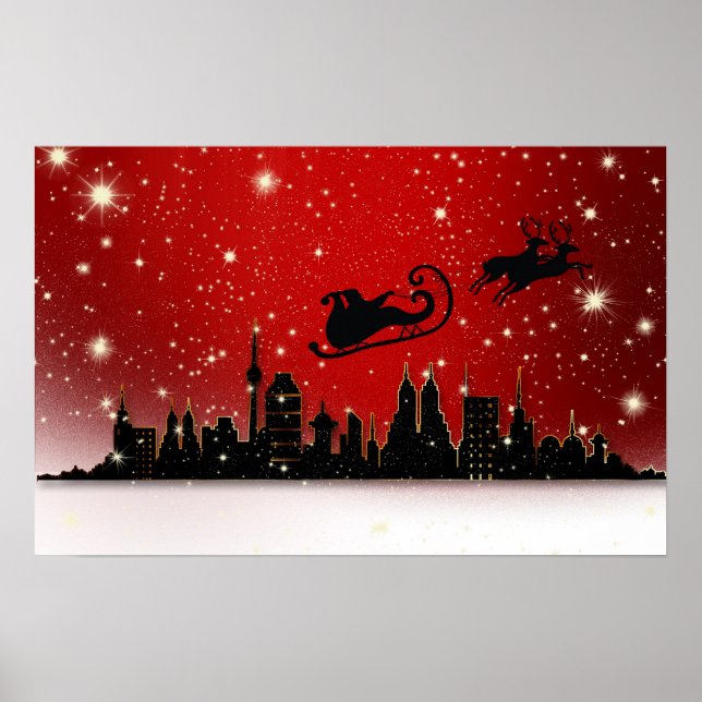 Póster Sleigh de Santa (Frente)