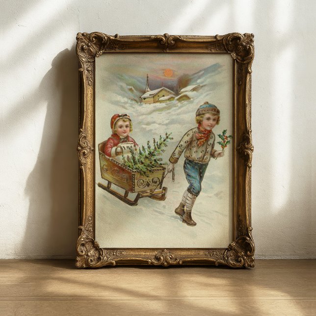 Póster Sleigh Ride | Vintage Christmas (Subido por el creador)