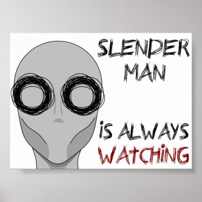 Póster Slenderman - Viendo (Frente)