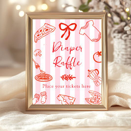 Póster Slice Slice Baby Diaper Raffle Baby Shower